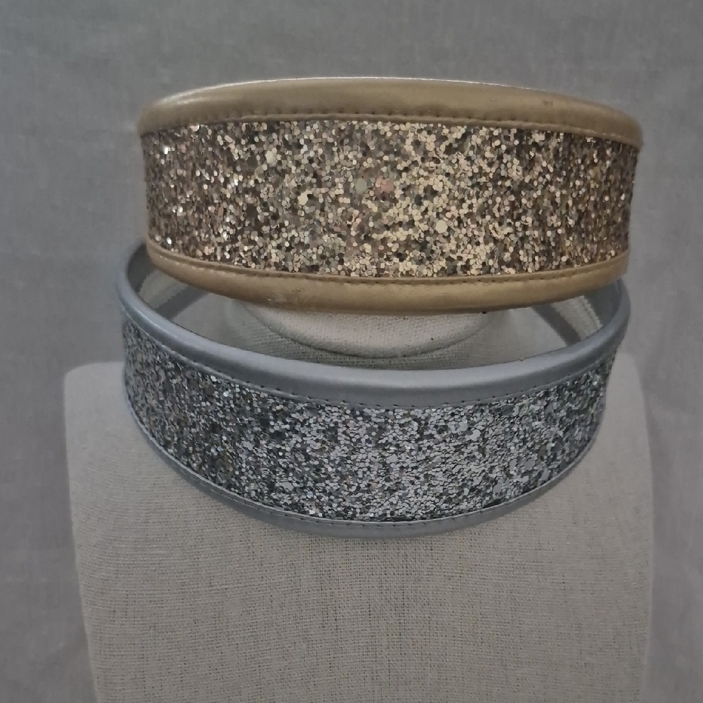 Glittery Gold and Silver Headbands